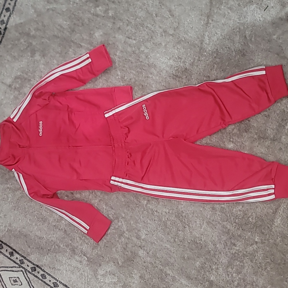 Adidas track suit pink toddler girls,18months